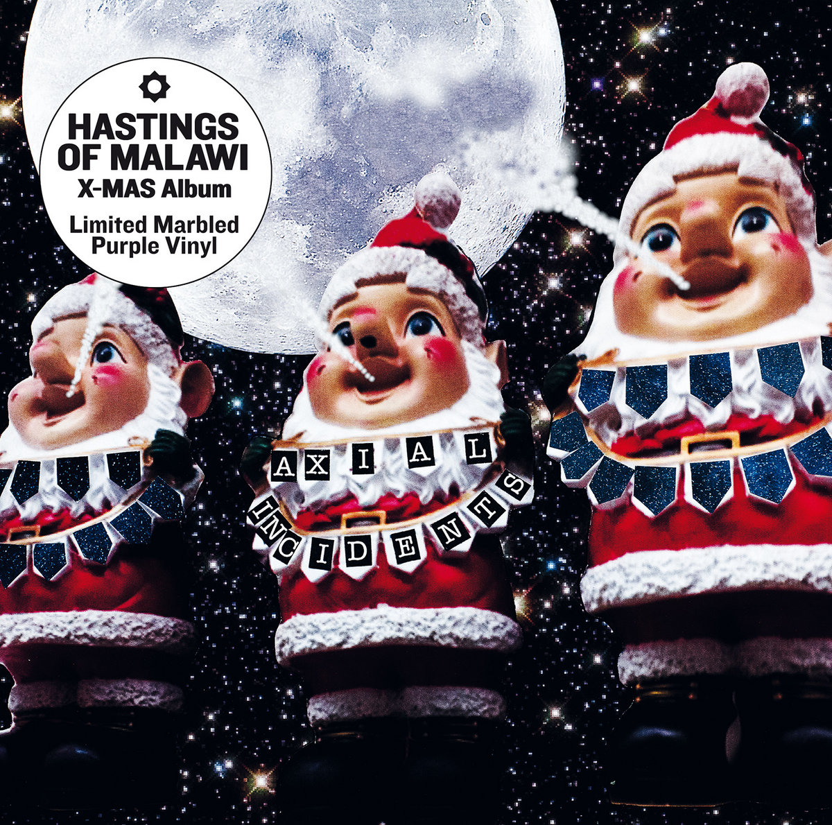 album cover for Axial incidents LP by hastings of malawi